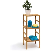 Relaxdays Badregal braun 35,5 x 35,5 x 85,0 cm