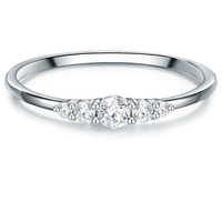 Trilani Ring Sterling Silber Zirkonia in 50 Damen