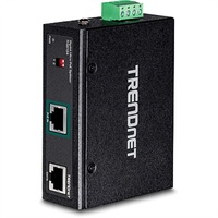 TRENDNET TRENDnet, TI-SG104, Industrieller Gigabit-UPoE-Splitter, Zwei DC-Leistungsausgänge, DIN-Schienen- oder