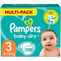 Pampers Baby-Dry 5 - 9 kg 198 St.