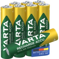 Varta Batterien AAA, wiederaufladbar, 8 Stück, Recharge Accu Solar,