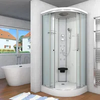 SeniorBad Duschkabine Fertigdusche Dusche Komplettkabine D10-00T0-EC 80x80 cm mit