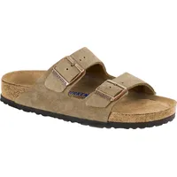 Birkenstock Arizona Weichbettung Veloursleder schmal taupe 44