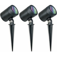 Müller-Licht Müller Licht tint Flores white+color LED Gartenspot, 3er-Set