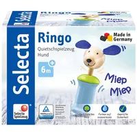 Schmidt Spiele Selecta 61056 - Greifling, Ringo Hund, Quietschspielzeug,