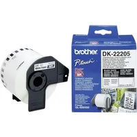 Brother Universaletiketten DK22205 Weiß 62 mm x 30,48 m