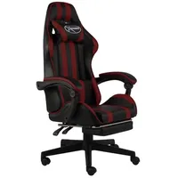 VidaXL 20533 Gaming Chair mit Fußablage schwarz/weinrot