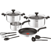 Tefal C973SB Comfort Max 11-tlg. Kochgeschirr-Set Edelstahl