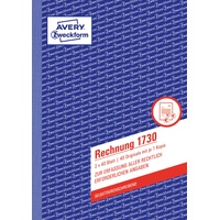 Avery Zweckform AVERY Zweckform Rechnung, A5, 40 Blatt 1730