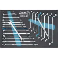 HAZET Ring-Maulschlüssel- / Doppel-Ringschlüssel-Satz 163-30/25