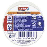 Tesa PVC-Elektroisolierband 10m x 19mm, weiß