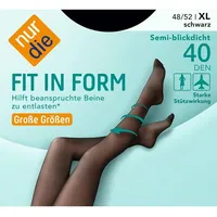 NUR DIE Feinstrumpfhose Fit in Form Große Größen 40