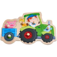 HABA 305550 - Greifpuzzle Lustige Traktorfahrt