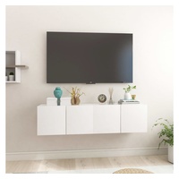 VidaXL TV-Hängeschränke 2 Stk. Hochglanz-Weiß 60x30x30 cm