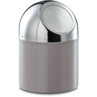 Zeller Tischabfalleimer, Edelstahl/Metall taupe Ø12x18, - Taupe