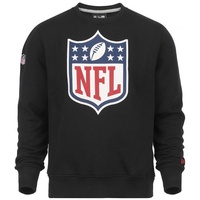 New Era NFL Shield Sweatshirt Crew Logo schwarz/weiß (Gr.