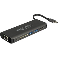 DeLock Dockingstation USB-C HDMI 4K 30Hz (USB-C, 2 Ports),