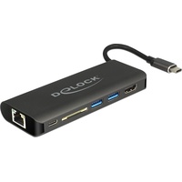 DeLock USB Type-C Dockingstation HDMI 4K anthrazit, USB-C 3.0