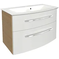 Fackelmann Badmöbel-Set B.Style 2-tlg. 83,2 cm Sandeiche/Weiß