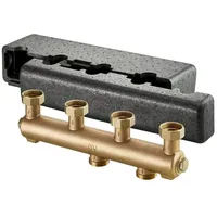 OVENTROP Verteilerbalken Regumat für 2 Heizkreise Rotguss 1351571