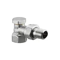 OVENTROP Combi 2 Heizkörper-Verschraubung DN 20, Eck, Messing vernickelt