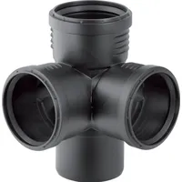 Geberit Silent PP Eckabzweig 87,5Grad, mit Muffen DN100/100/100