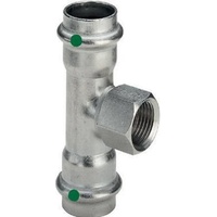 Viega Sanpress Inox T-Stück 437145 15mmxRp 1/2x15mm, Stahl nichtrostend,