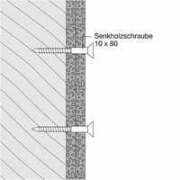 Hewi BM Stützgriffe/Sitz, 2 Bef-P., Leichtbauwand mit Schichtholzplatte