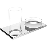 Keuco Edition 400 Doppelhalter 11554019000 verchromt, für Glas und