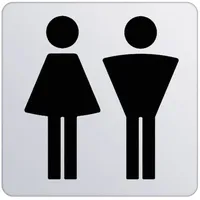 Keuco Türschild Symbol Damen/Herren, verchromt,