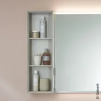 Geberit Regal 22,5x70x13,2cm, recht., w/lack. hochgl.