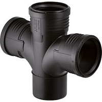 Geberit Silent PP Abzweig 390466141 DN 90/90/90, mit Innenradius,