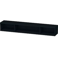 Duravit Regalelement L-Cube 80x14cm, Ei sw, 3 Fächer, horizontal