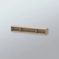 Duravit L-Cube 80x14cm, leinen, 3 Fächer, horizontal