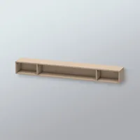 Duravit L-Cube 100x14cm, leinen, 3 Fächer, horizontal