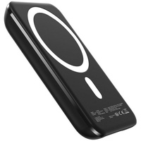 Xlayer Magfix Pro Kabelloses Schnellladegerät Powerbank 5.000Mah Schwarz