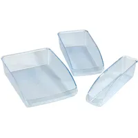 Wenko Kühlschrank-Organizer 3-teiliges Set transparent