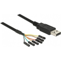 DeLock USB-Kabel USB-A Stecker, USB-Pfostenbuchse 1.80m Schwarz