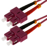 Helos Patchkabel SC/SC Duplex 50/125μm OM4 erikaviolett 10,0m