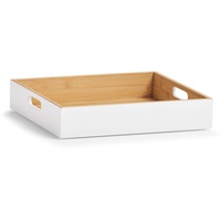 Zeller Present Tablett, (1 tlg.), auch als Aufbewahrungskiste weiß