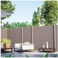 Kiehn-Holz Dichtzaun Set 3-tlg. 4,86 x 1,8 m grau