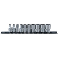 KS Tools 1/4" 12-kant-Stecknuss-Satz, 10-tlg.