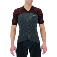 Uyn Alpha Coolboost Fahrradtrikot Herren sharkskin/red wagon L