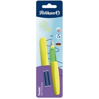 Pelikan Füllhalter Twist Neon Gelb, Feder M, universell für