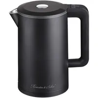 Rosenstein & Söhne Edelstahl-Wasserkocher, Temperaturwahl, Warmhaltefunktion, LED, 1,5 l