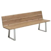 Niehoff Nova 180 x 52 x 89 cm edelstahl/teak
