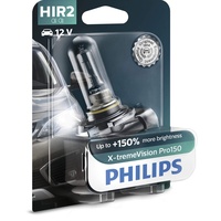 Philips X-tremeVision Pro150 HIR2 Scheinwerferlampe +150%, Einzelblister, 561828, Single