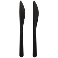 Papstar Messer, Bio-PP, schwarz extra stabil 96436 = 50