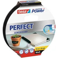 Tesa extra Power Perfect Gewebeband Schwarz