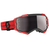Scott Fury Offroad-brille - Dark Red - Silver Chrome